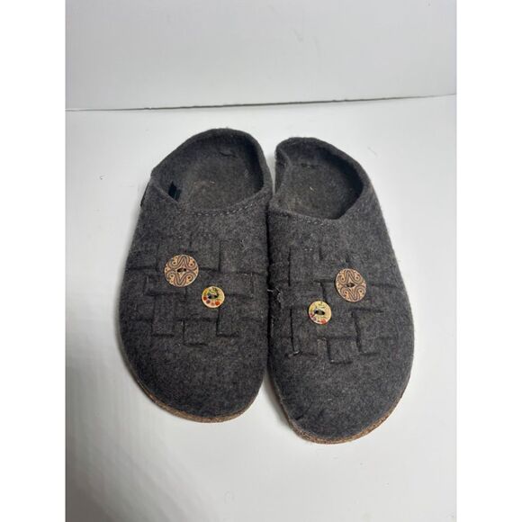 Haflinger Women's Woven Flat Size 40 Wool Slipper Shoe House Flat Comfort - Picture 4 of 8